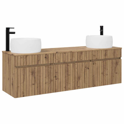 Bathroom Cabinet Set 3 pcs Artisan Oak 49 x 44.5 x 66 cm