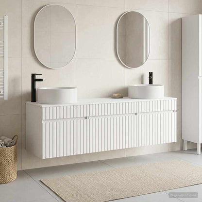 Bathroom Cabinet Set 3 pcs White 49 x 44.5 x 65.5 cm