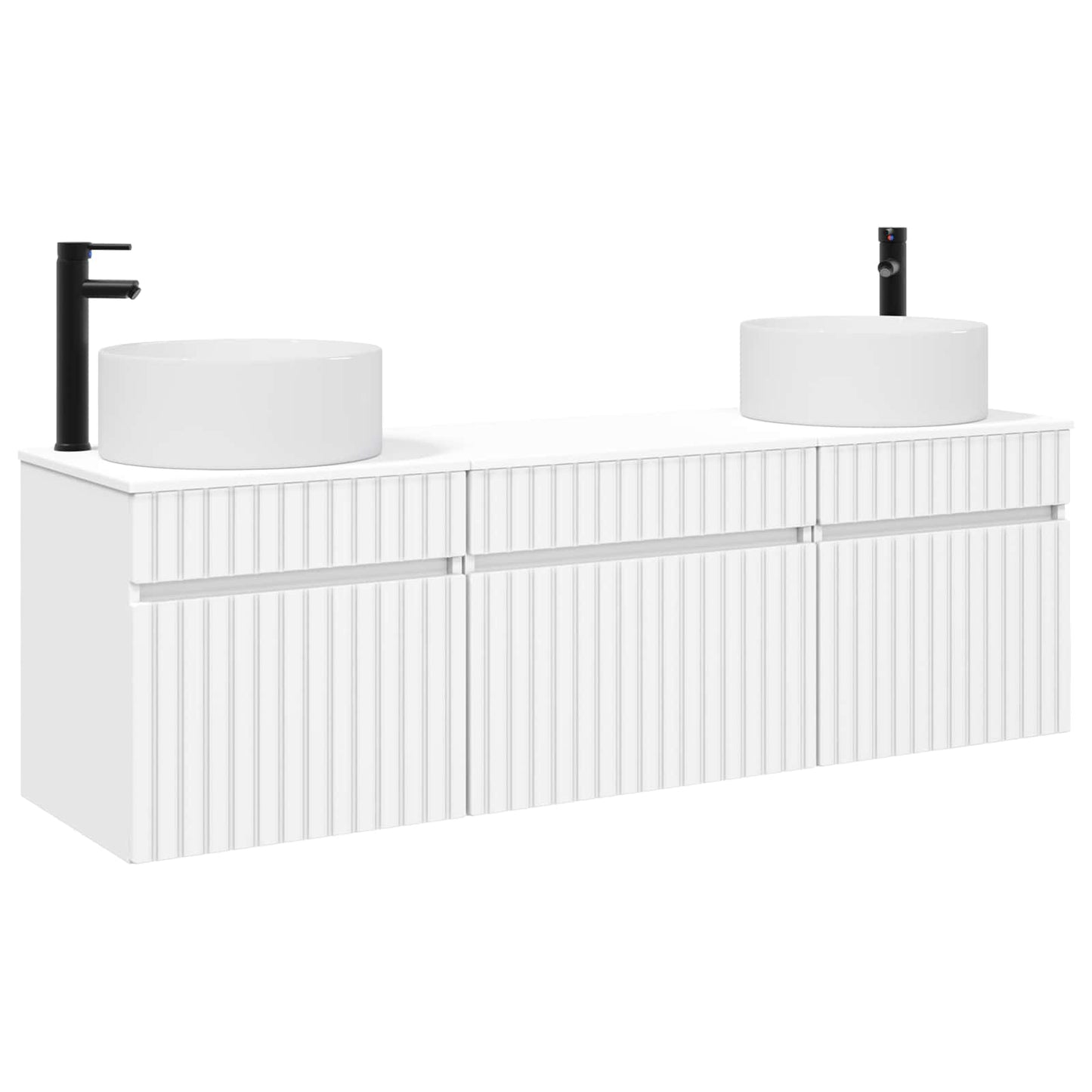 Bathroom Cabinet Set 3 pcs White 49 x 44.5 x 65.5 cm