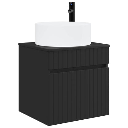 Bathroom Cabinet Set 3 pcs Black 49 x 44.5 x 65.5 cm