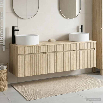 Bathroom Cabinet Set 3 pcs Sonoma Oak 49 x 44.5 x 65.5 cm