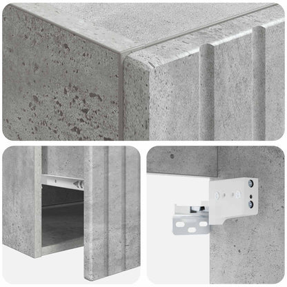 Bathroom Cabinet Set 3 pcs Concrete Grey 49 x 44.5 x 65.5 cm