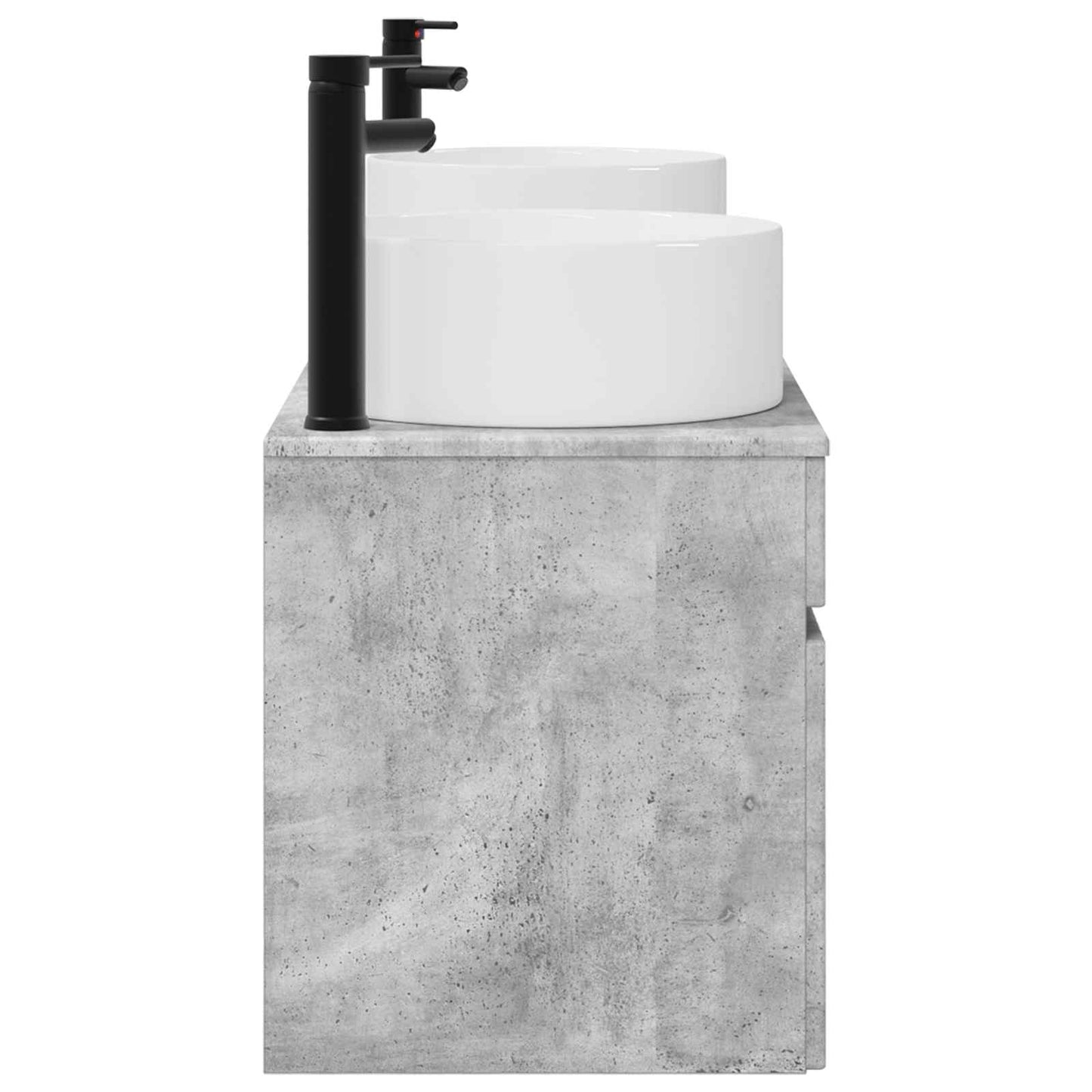 Bathroom Cabinet Set 3 pcs Concrete Grey 49 x 44.5 x 65.5 cm