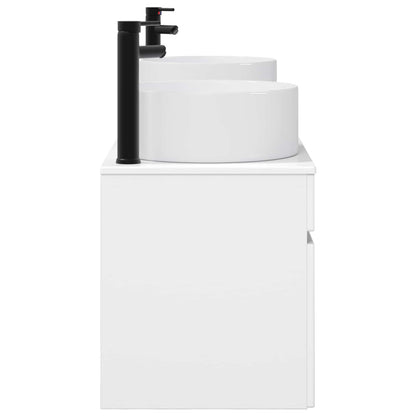 Bathroom Cabinet Set 3 pcs High Gloss White 49 x 44.5 x 65.5 cm