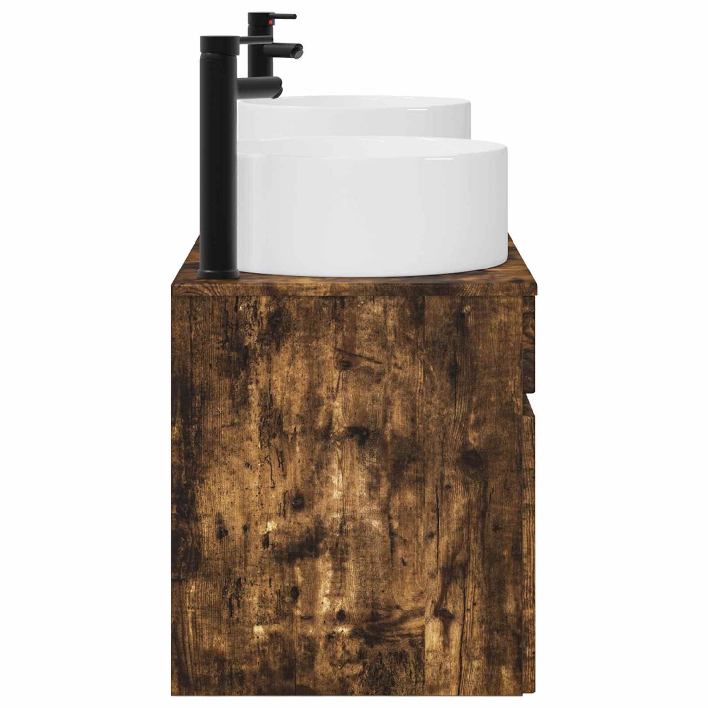 Bathroom Cabinet Set 3 pcs Smoked Oak 49 x 44.5 x 65.5 cm