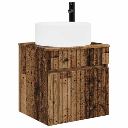 Bathroom Cabinet Set 3 pcs Old Wood 49 x 44.5 x 65.5 cm