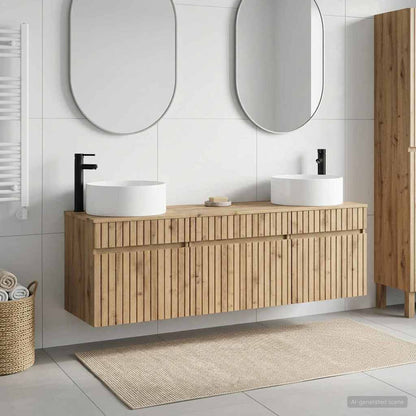Bathroom Cabinet Set 3 pcs Artisan Oak 49 x 44.5 x 65.5 cm