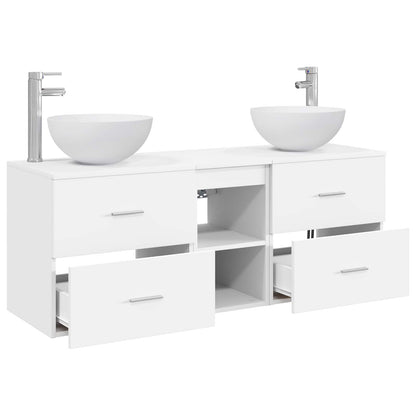 Bathroom Cabinet Set 3 pcs White 49.5 x 35 x 63 cm