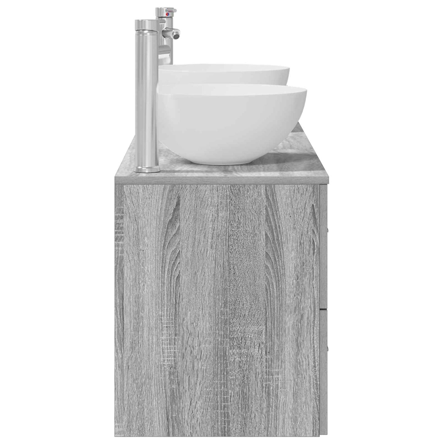 Bathroom Cabinet Set 3 pcs Grey Sonoma 49.5 x 35 x 63 cm