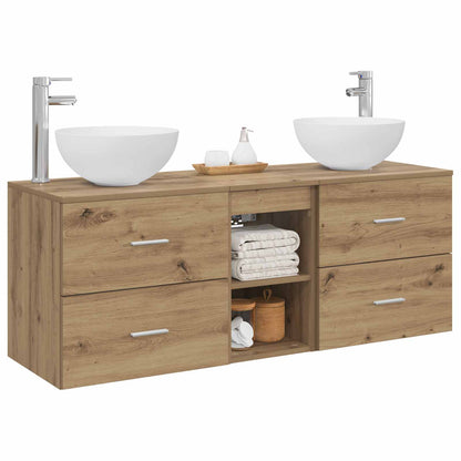 Bathroom Cabinet Set 3 pcs Artisan Oak 49.5 x 35 x 63 cm