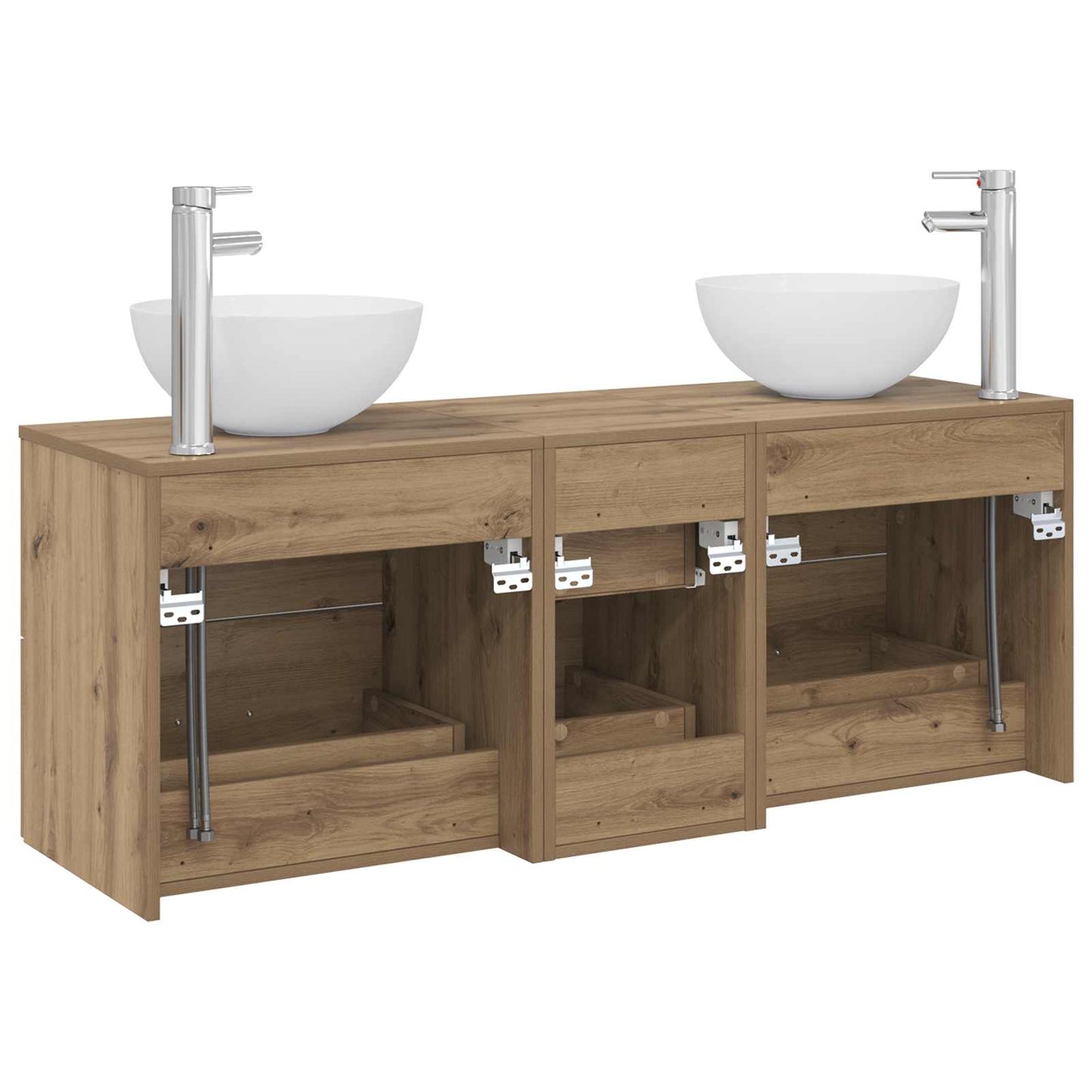 Bathroom Cabinet Set 3 pcs Artisan Oak 49.5 x 35 x 63 cm