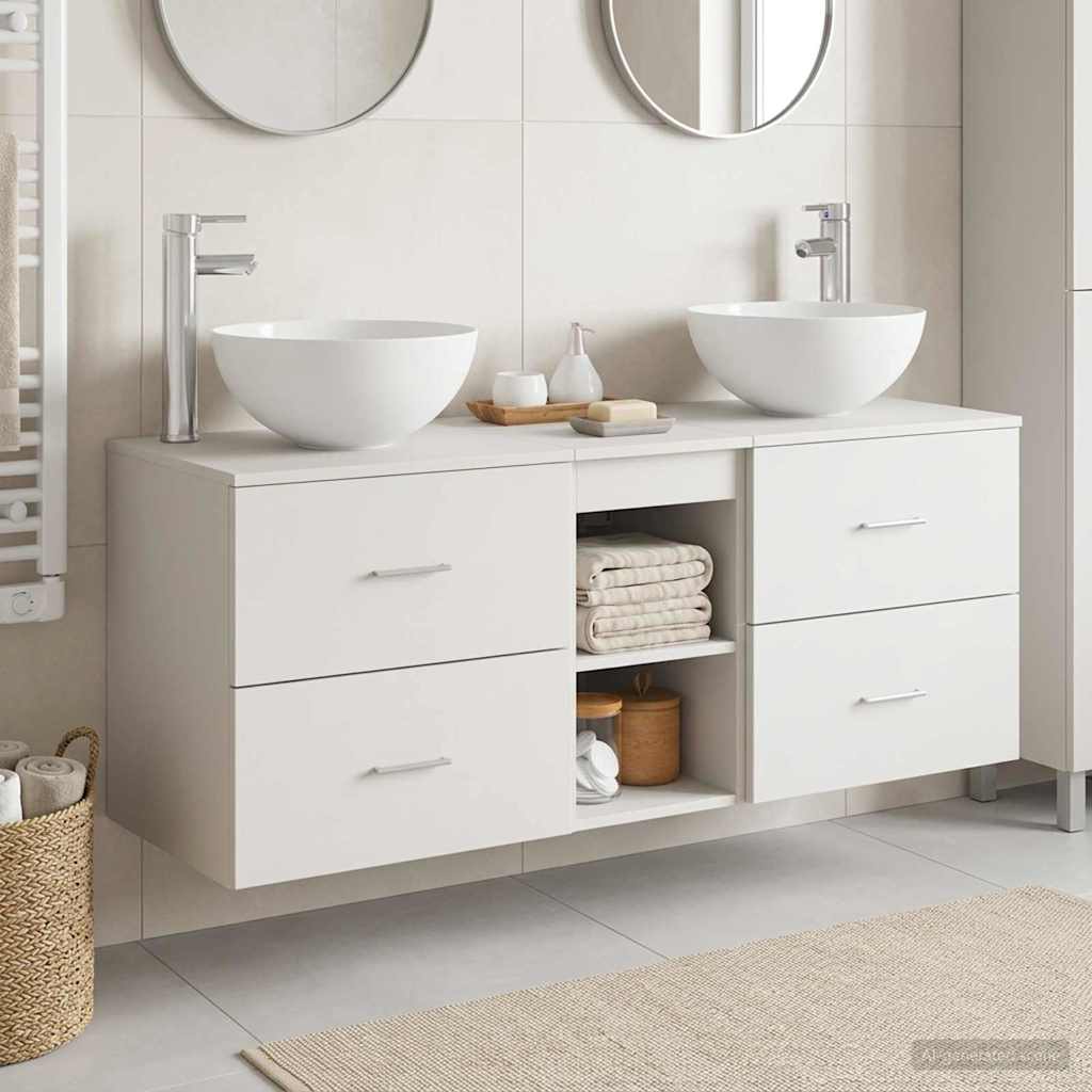 Bathroom Cabinet Set 3 pcs White 49.5 x 41 x 64.5 cm