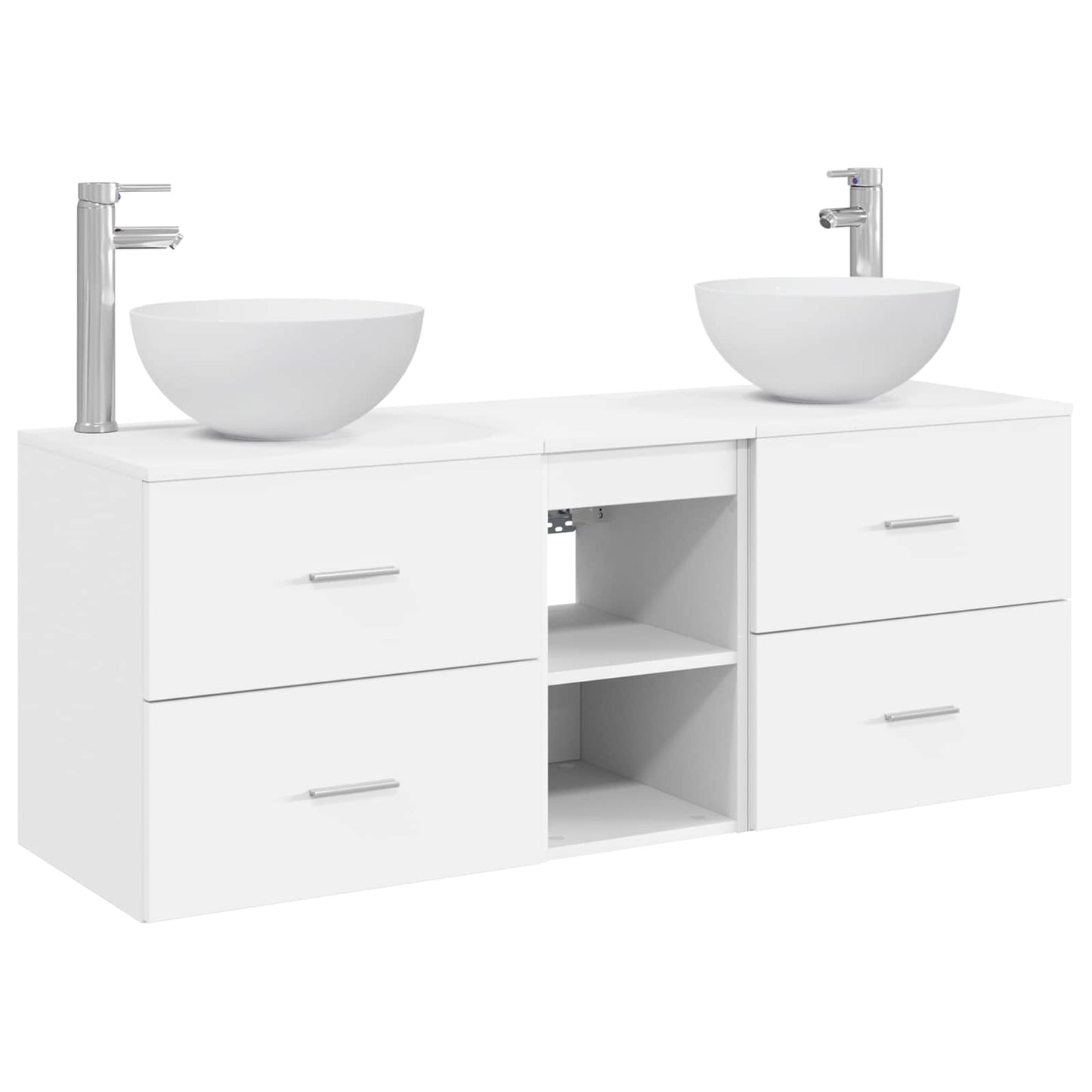 Bathroom Cabinet Set 3 pcs White 49.5 x 41 x 64.5 cm