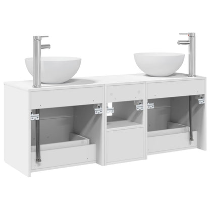 Bathroom Cabinet Set 3 pcs White 49.5 x 41 x 64.5 cm