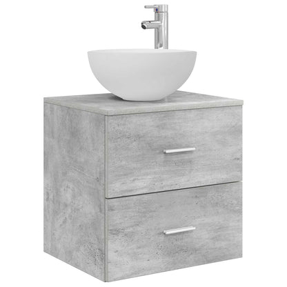 Bathroom Cabinet Set 3 pcs Concrete Grey 49.5 x 41 x 64.5 cm