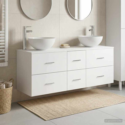 Bathroom Cabinet Set 3 pcs White 49.5 x 41 x 64.5 cm