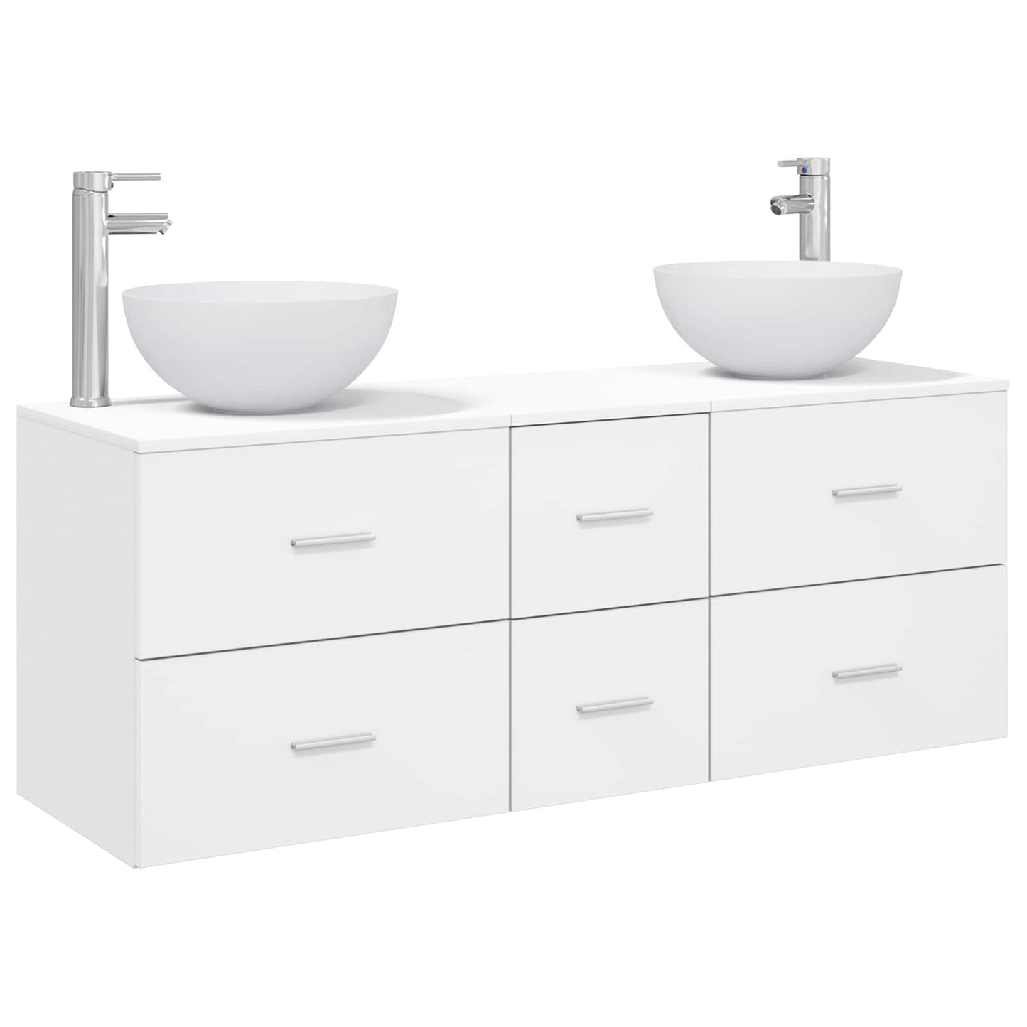 Bathroom Cabinet Set 3 pcs White 49.5 x 41 x 64.5 cm