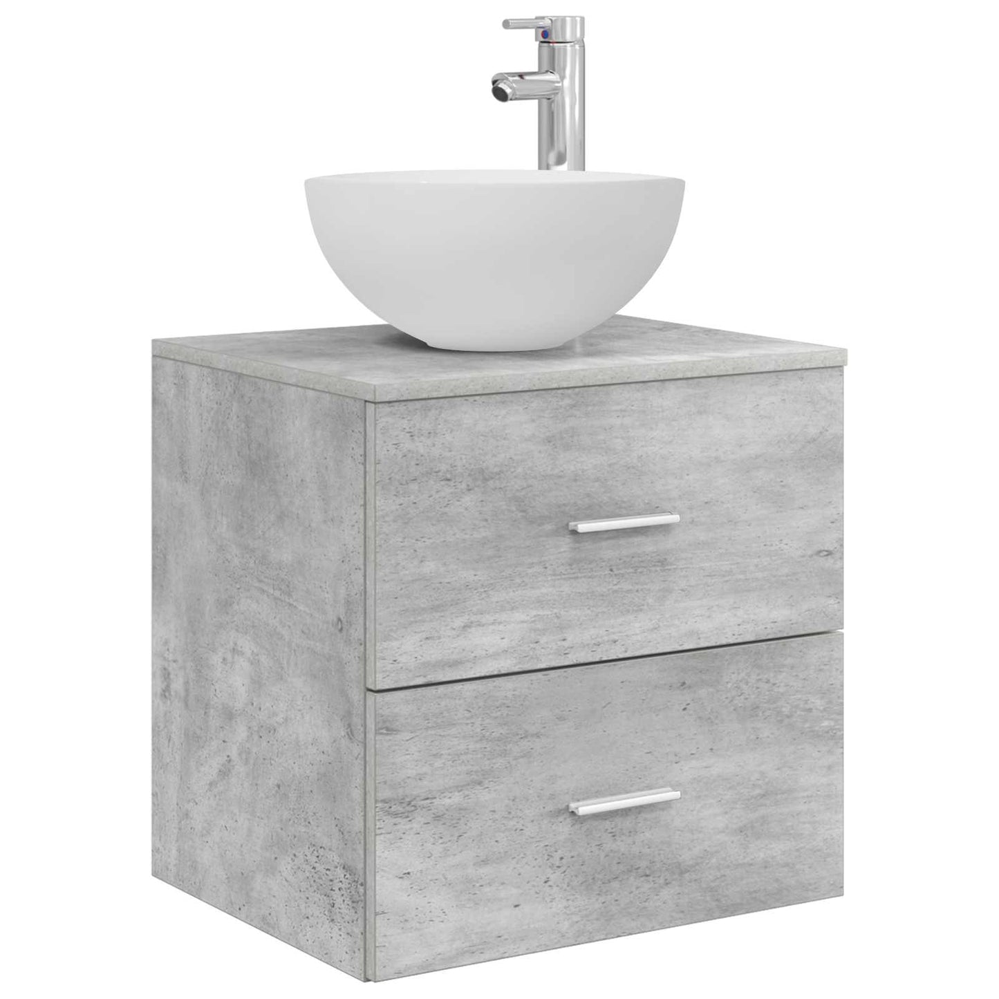 Bathroom Cabinet Set 3 pcs Concrete Grey 49.5 x 41 x 64.5 cm