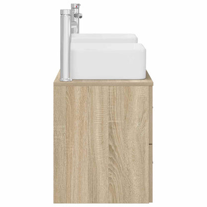 Bathroom Cabinet Set 3 pcs Sonoma Oak 49.5 x 41 x 63 cm