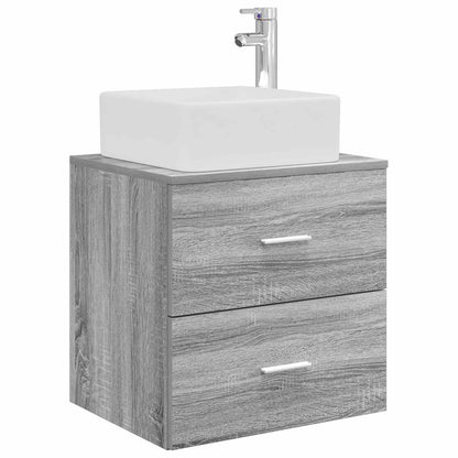 Bathroom Cabinet Set 3 pcs Grey Sonoma 49.5 x 41 x 63 cm