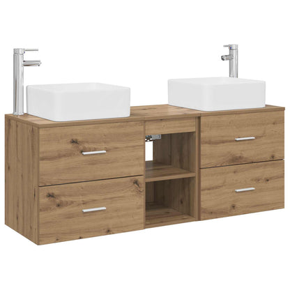 Bathroom Cabinet Set 3 pcs Artisan Oak 49.5 x 41 x 63 cm