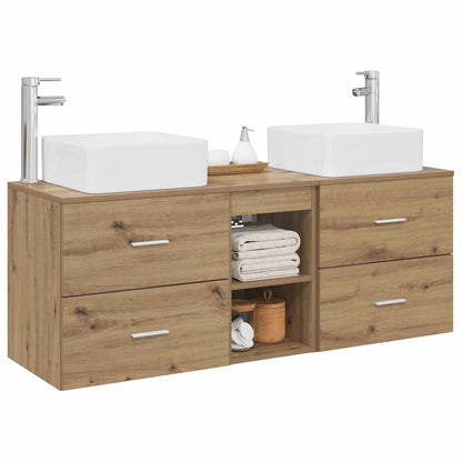 Bathroom Cabinet Set 3 pcs Artisan Oak 49.5 x 41 x 63 cm