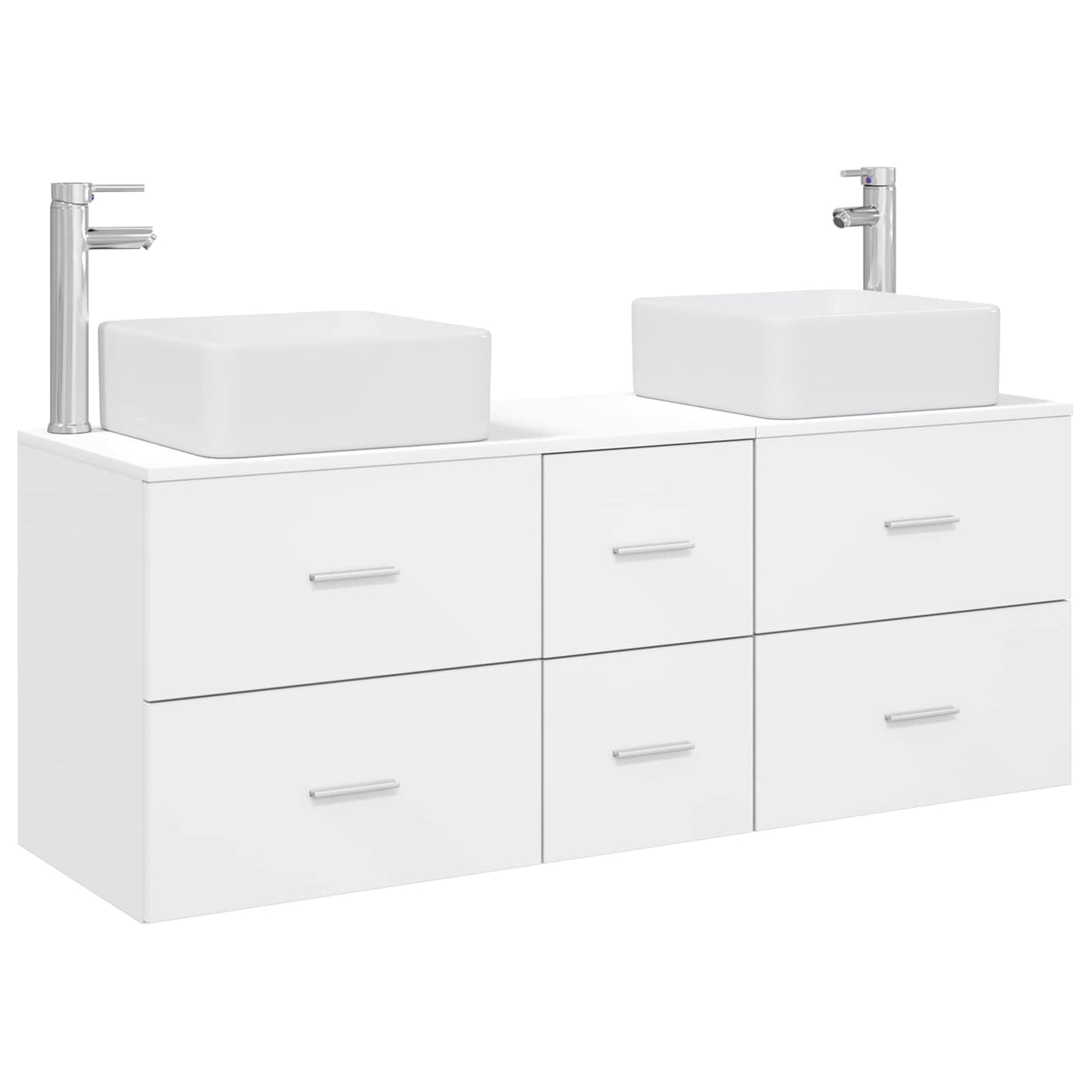 Bathroom Cabinet Set 3 pcs White 49.5 x 41 x 63 cm