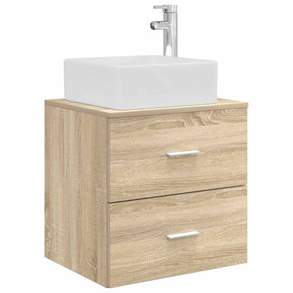 Bathroom Cabinet Set 3 pcs Sonoma Oak 49.5 x 41 x 63 cm