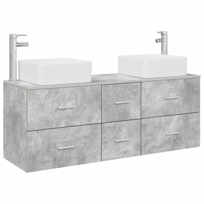 Bathroom Cabinet Set 3 pcs Concrete Grey 49.5 x 41 x 63 cm