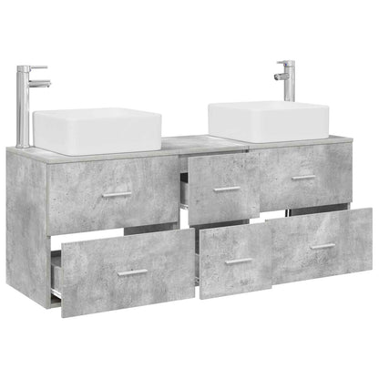 Bathroom Cabinet Set 3 pcs Concrete Grey 49.5 x 41 x 63 cm