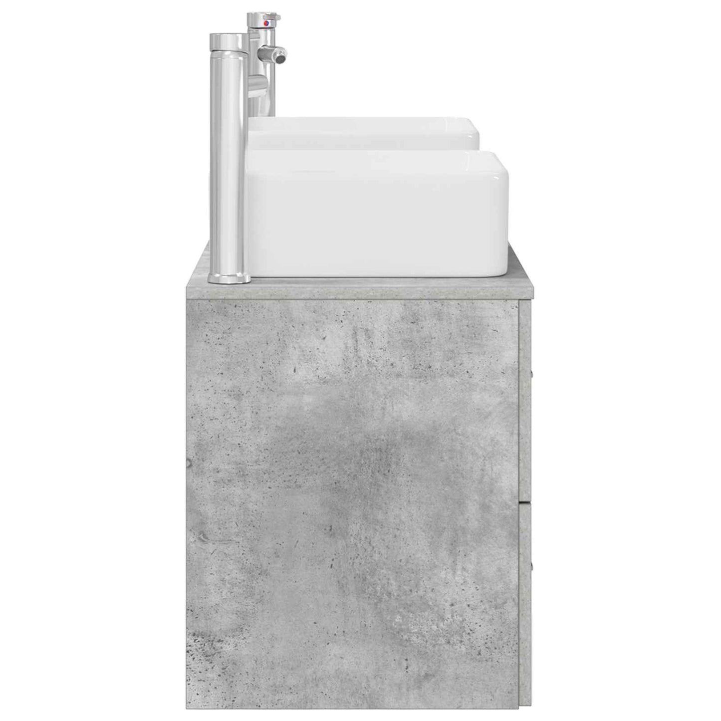Bathroom Cabinet Set 3 pcs Concrete Grey 49.5 x 41 x 63 cm