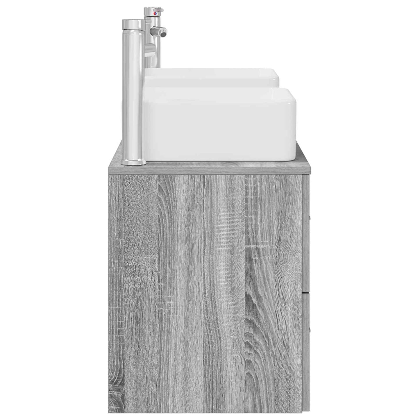Bathroom Cabinet Set 3 pcs Grey Sonoma 49.5 x 41 x 63 cm