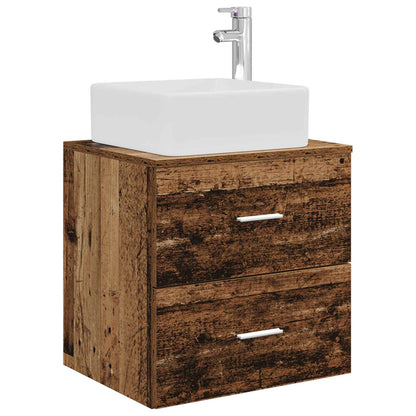 Bathroom Cabinet Set 3 pcs Old Wood 49.5 x 41 x 63 cm