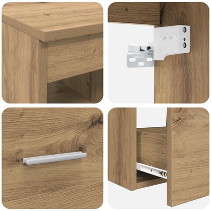 Bathroom Cabinet Set 3 pcs Artisan Oak 49.5 x 41 x 63 cm