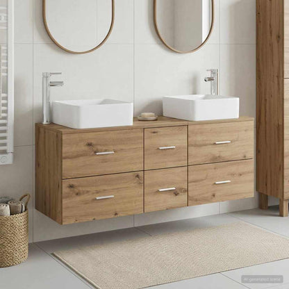 Bathroom Cabinet Set 3 pcs Artisan Oak 49.5 x 41 x 63 cm
