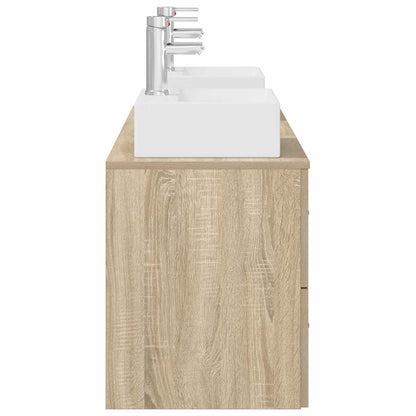 Bathroom Cabinet Set 3 pcs Sonoma Oak 49.5 x 41 x 62.5 cm