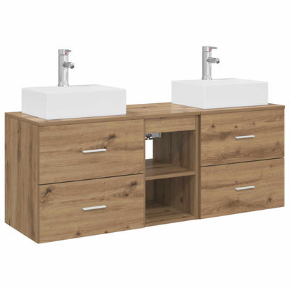Bathroom Cabinet Set 3 pcs Artisan Oak 49.5 x 41 x 62.5 cm
