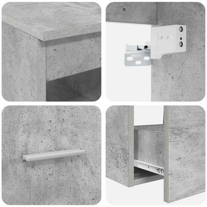 Bathroom Cabinet Set 3 pcs Concrete Grey 49.5 x 41 x 62.5 cm