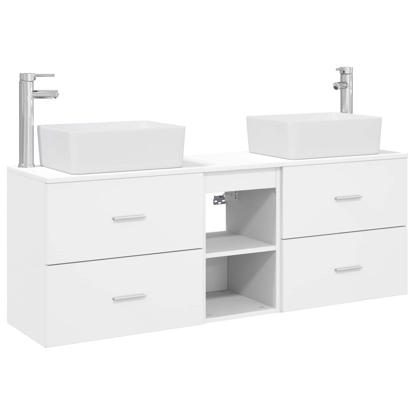 Bathroom Cabinet Set 3 pcs White 53 x 34.5 x 63 cm