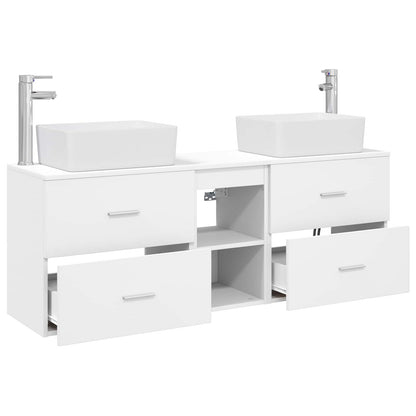 Bathroom Cabinet Set 3 pcs White 53 x 34.5 x 63 cm