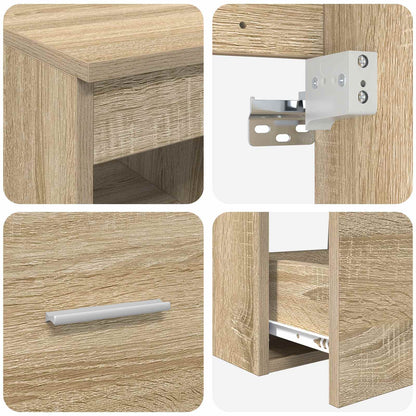 Bathroom Cabinet Set 3 pcs Sonoma Oak 53 x 34.5 x 63 cm