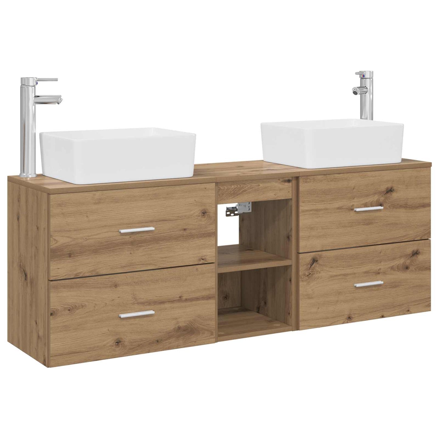 Bathroom Cabinet Set 3 pcs Artisan Oak 53 x 34.5 x 63 cm