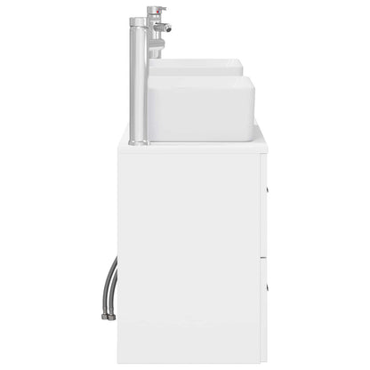 Bathroom Cabinet Set 3 pcs White 53 x 34.5 x 63 cm