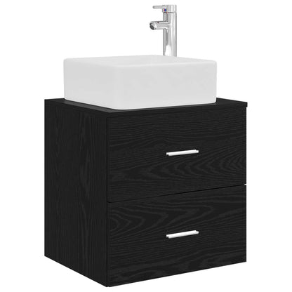 Bathroom Cabinet Set 3 pcs Black 53 x 34.5 x 63 cm