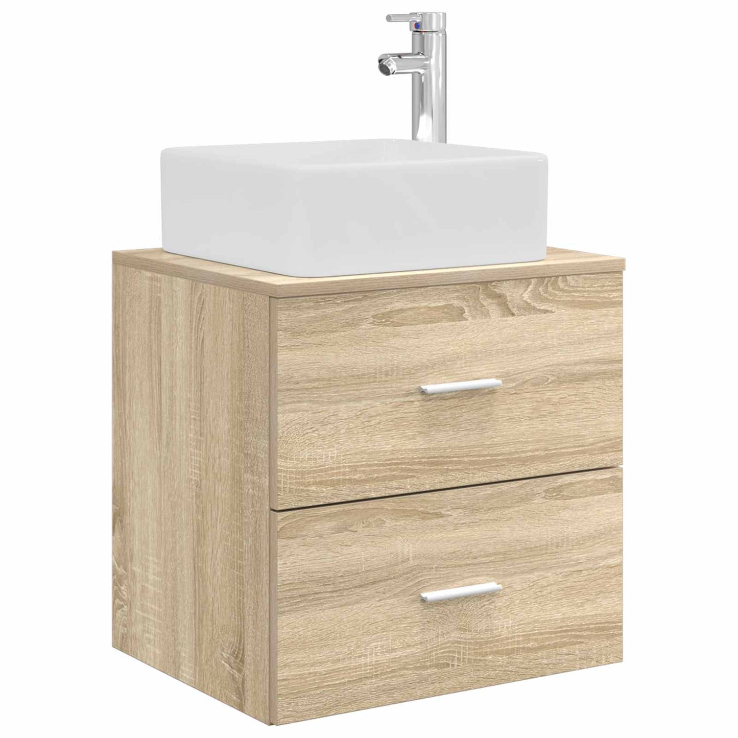 Bathroom Cabinet Set 3 pcs Sonoma Oak 53 x 34.5 x 63 cm