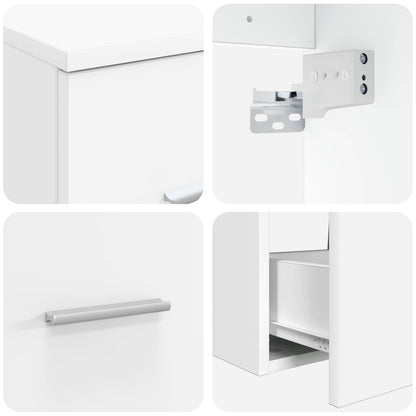 Bathroom Cabinet Set 3 pcs White 62.5 x 44.5 x 50 cm