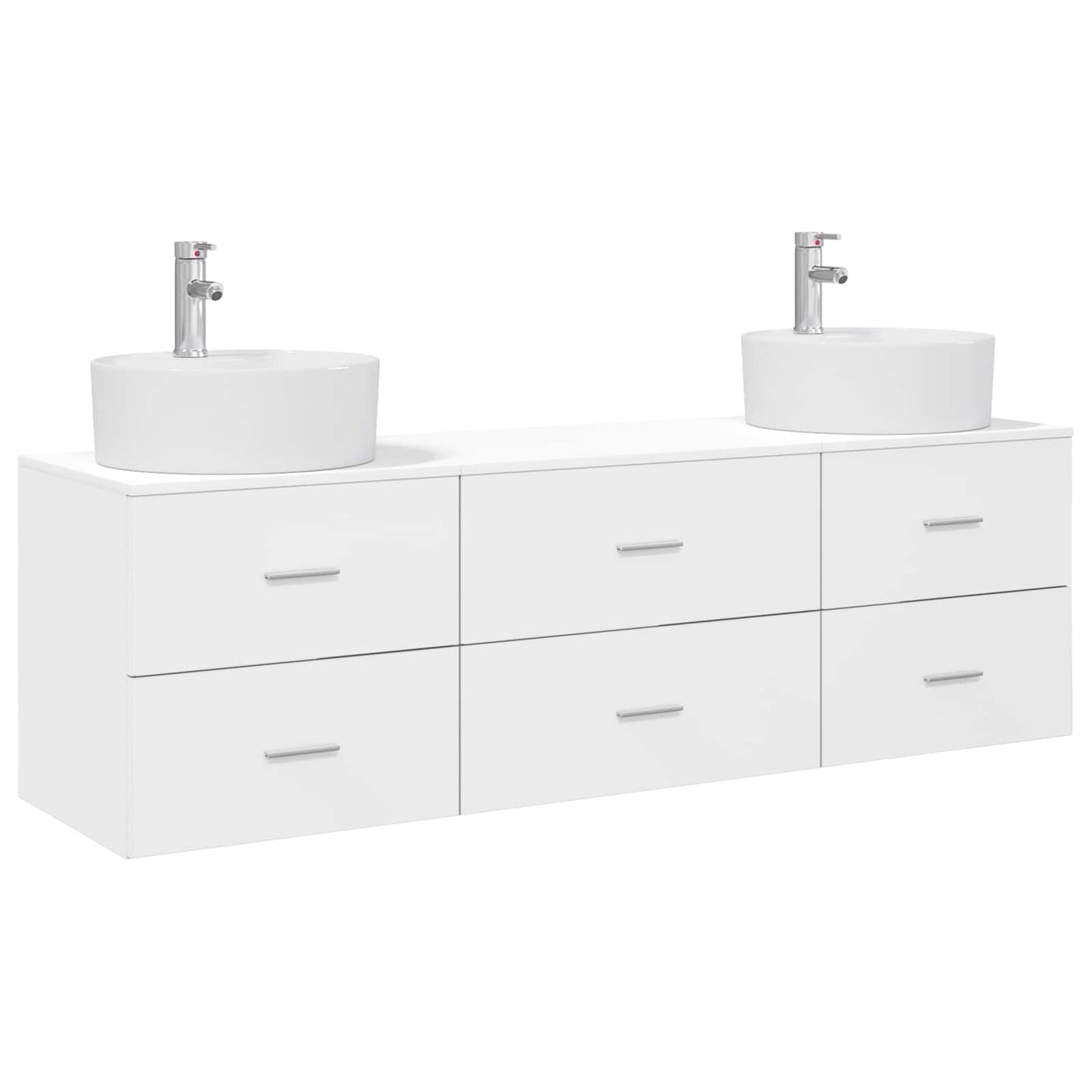 Bathroom Cabinet Set 3 pcs White 62.5 x 44.5 x 50 cm