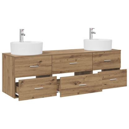 Bathroom Cabinet Set 3 pcs Artisan Oak 62.5 x 44.5 x 50 cm