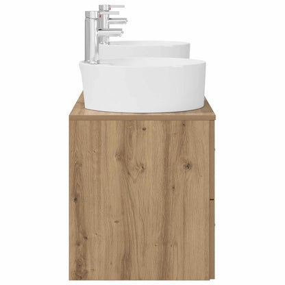 Wall-mounted Bathroom Cabinet Set 3 pcs Artisan Oak