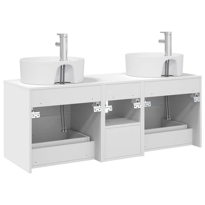 Bathroom Cabinet Set 3 pcs White 49.5 x 44.5 x 65 cm